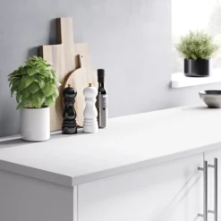 28mm Matt White Laminate & Particle Board Post-formed Kitchen Worktop, (L)2400mm -Prime Kitchen 28mm matt white laminate particle board post formed kitchen worktop l 2400mm3663602636151 21i