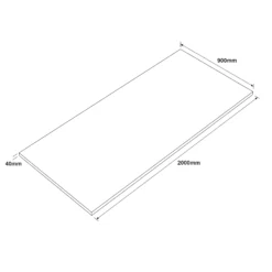 40mm Oak Classic Oiled Solid Oak Chamfered Kitchen Island Worktop, (L)2000mm 9 40mm Oak Classic Oiled Solid Oak Chamfered Kitchen Island Worktop, (L)2000mm -Prime Kitchen 40mm oak classic oiled solid oak chamfered kitchen island worktop l 2000mm7330474677181 01t bq