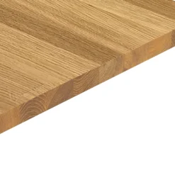40mm Oak Classic Oiled Solid Oak Chamfered Kitchen Worktop, (L)3000mm