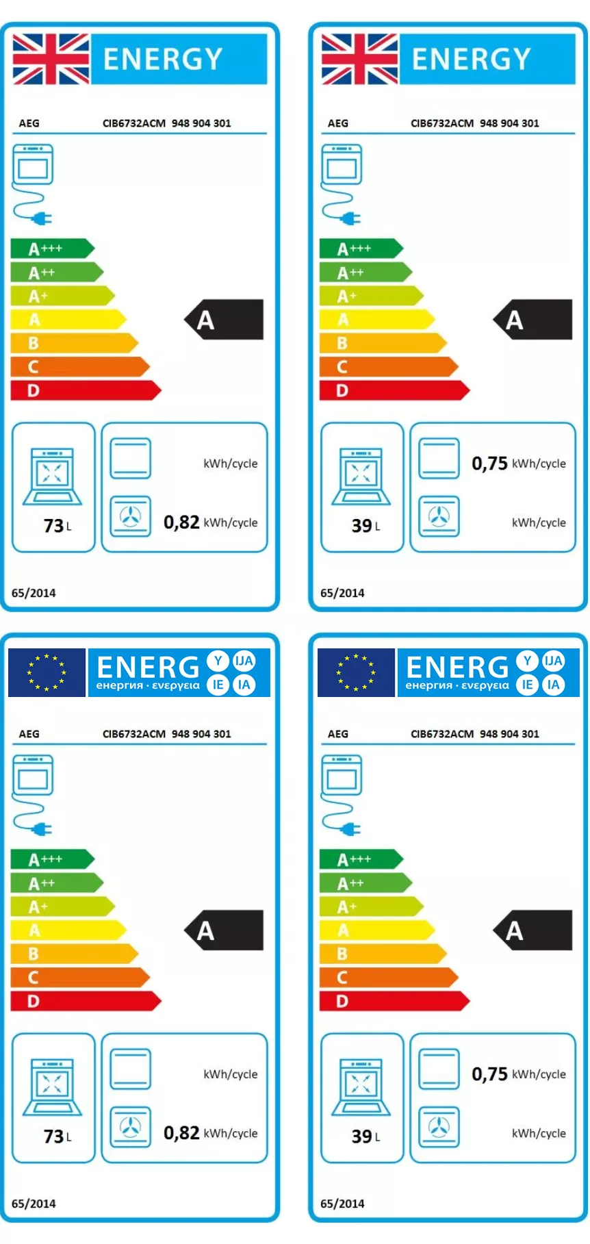 AEG CIB6732ACM_SS 60cm Double Electric Cooker With Induction Hob - Stainless Steel 4 AEG CIB6732ACM_SS 60cm Double Electric Cooker With Induction Hob - Stainless Steel - Image 2