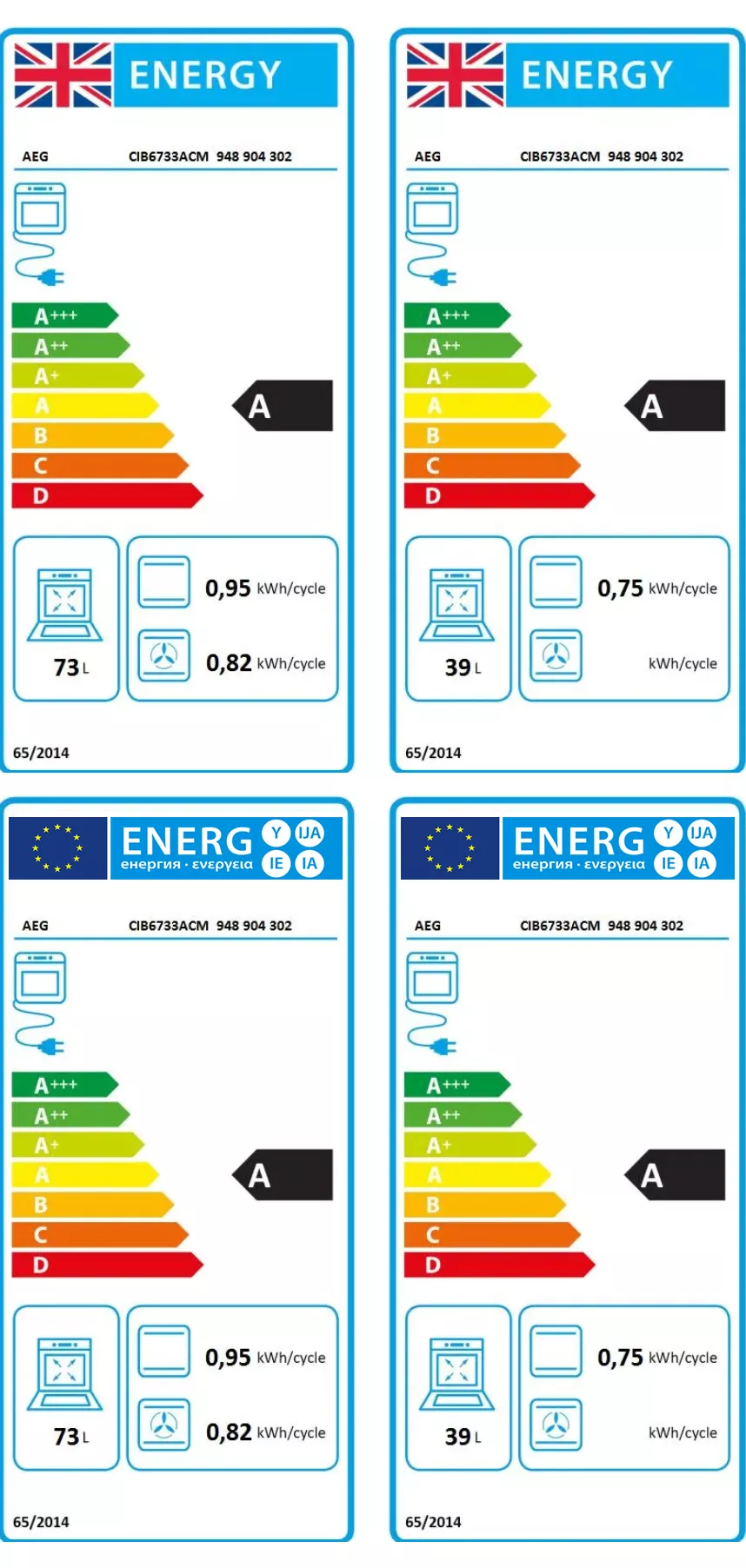 AEG CIB6733ACM_SS 60cm Double Electric Cooker With Induction Hob - Stainless Steel 6 AEG CIB6733ACM_SS 60cm Double Electric Cooker With Induction Hob - Stainless Steel - Image 4