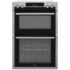 AEG DCS431110M_SS Built-in Electric Double Oven - Stainless Steel Effect