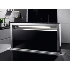 AEG DDE5980G_BK Glass & Metal Downdraft Cooker Hood (W)88cm - Black -Prime Kitchen aeg dde5980g bk glass metal downdraft cooker hood w 88cm black7332543538331 01i bq