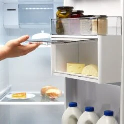 AEG RMB76121NX_SS Freestanding Frost Free Fridge Freezer - Stainless Steel Effect -Prime Kitchen aeg rmb76121nx ss freestanding frost free fridge freezer stainless steel effect7332543788033 05c bq