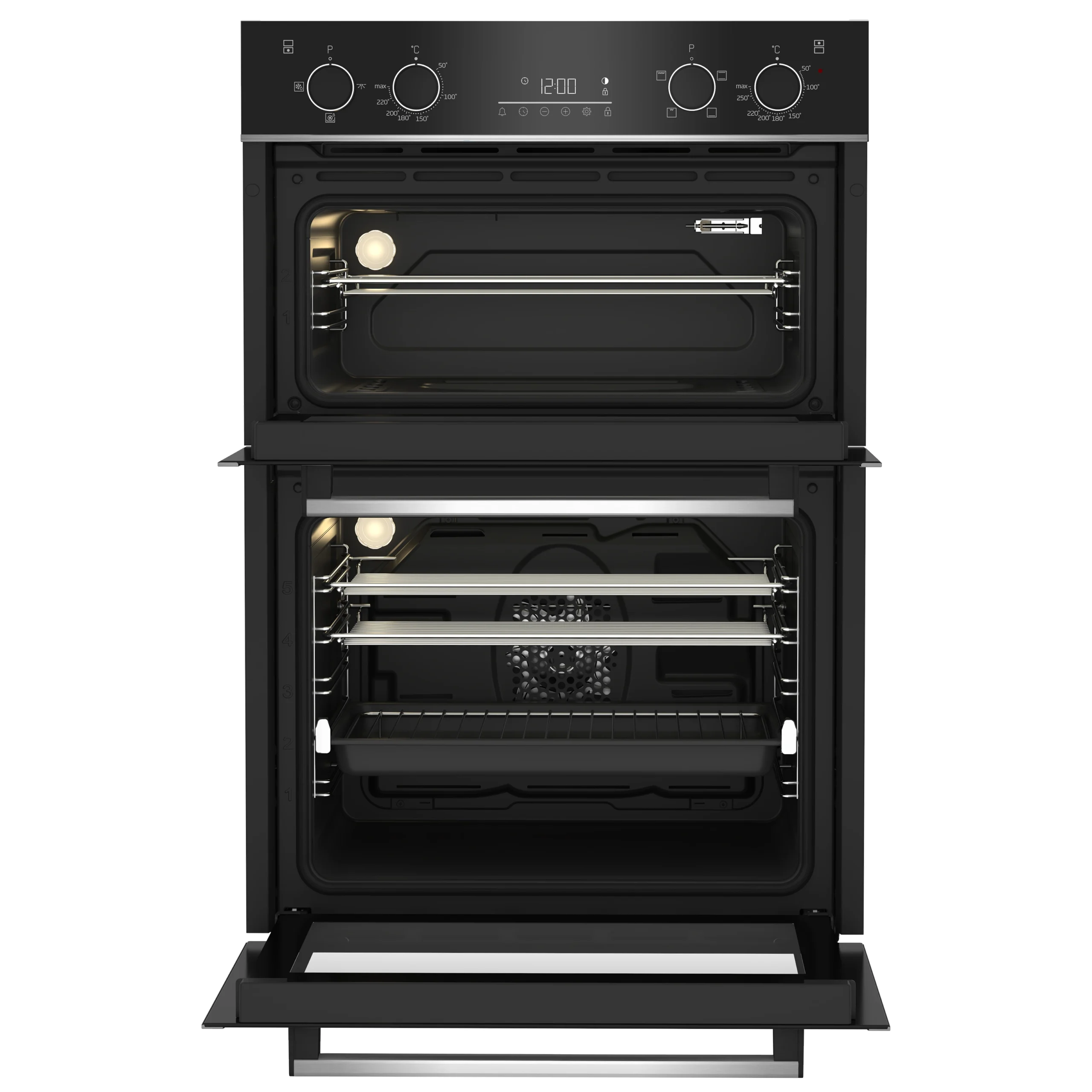 Beko BBDQF24300B Built-in Double Oven - Black 5 Beko BBDQF24300B Built-in Double Oven - Black - Image 3
