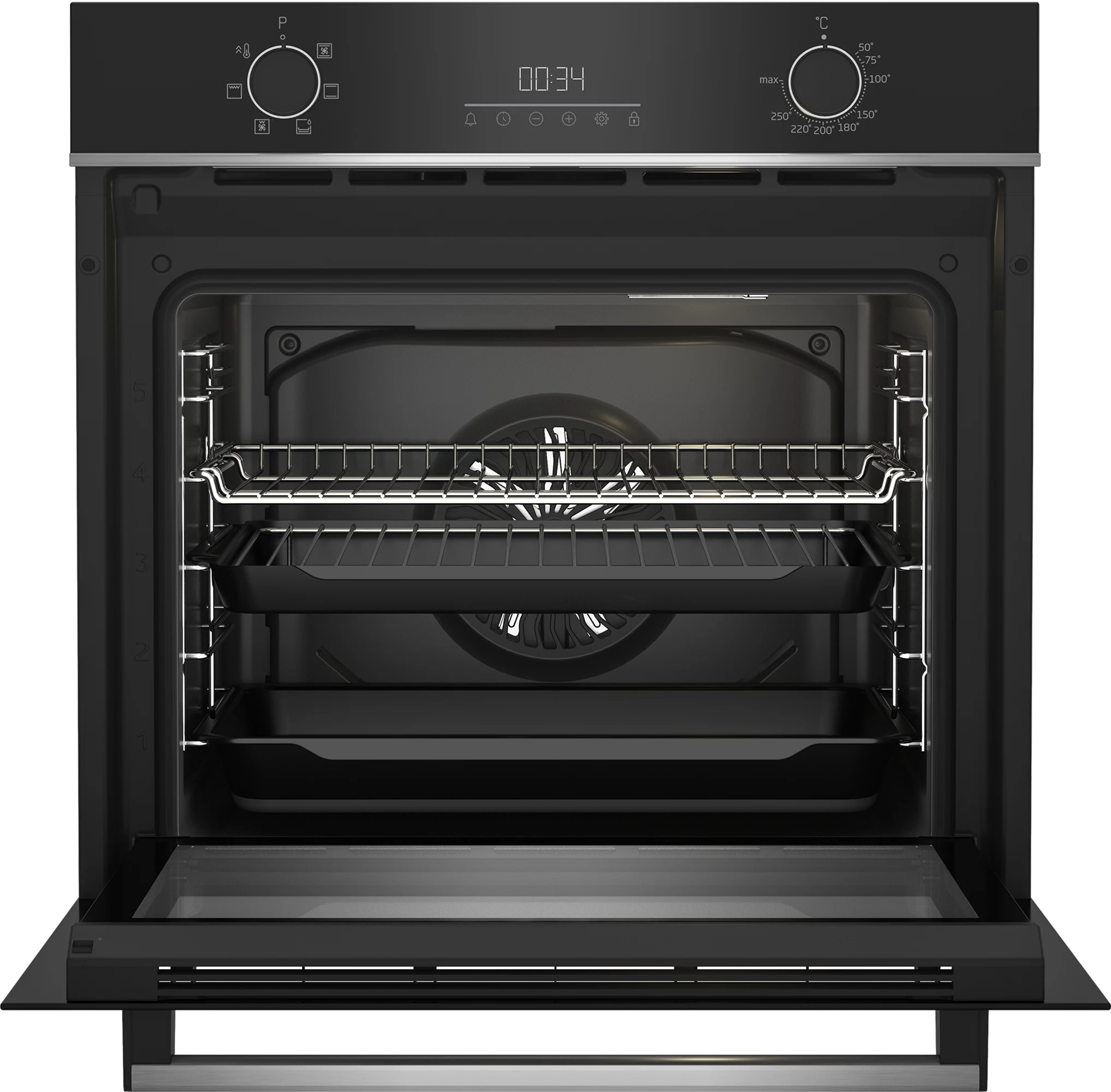 Beko BBQE24300B Built-in Single Multifunction Oven - Black 5 Beko BBQE24300B Built-in Single Multifunction Oven - Black - Image 3