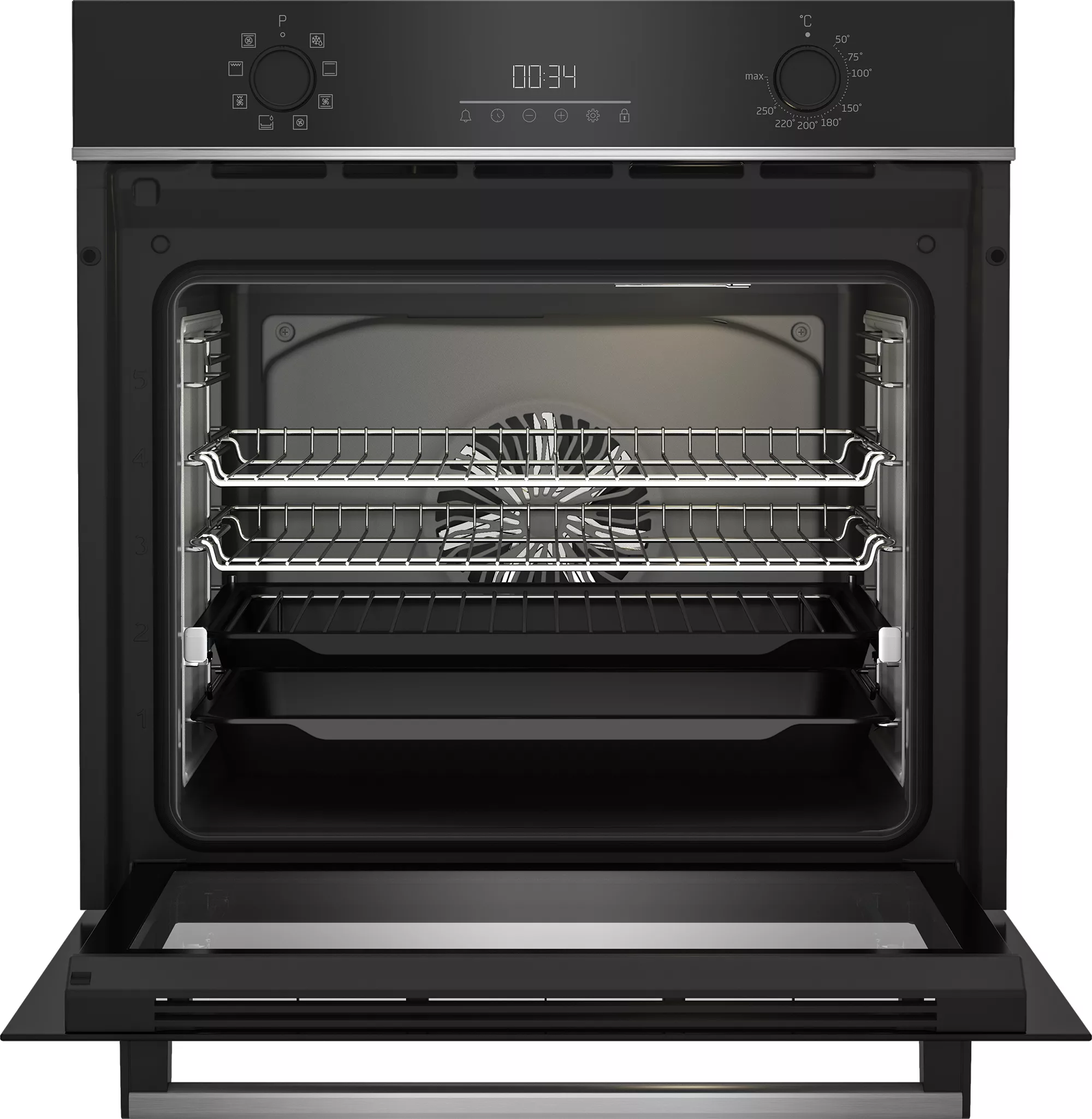 Beko BBQM24301BC Built-in Single Multifunction Oven - Black 5 Beko BBQM24301BC Built-in Single Multifunction Oven - Black - Image 3