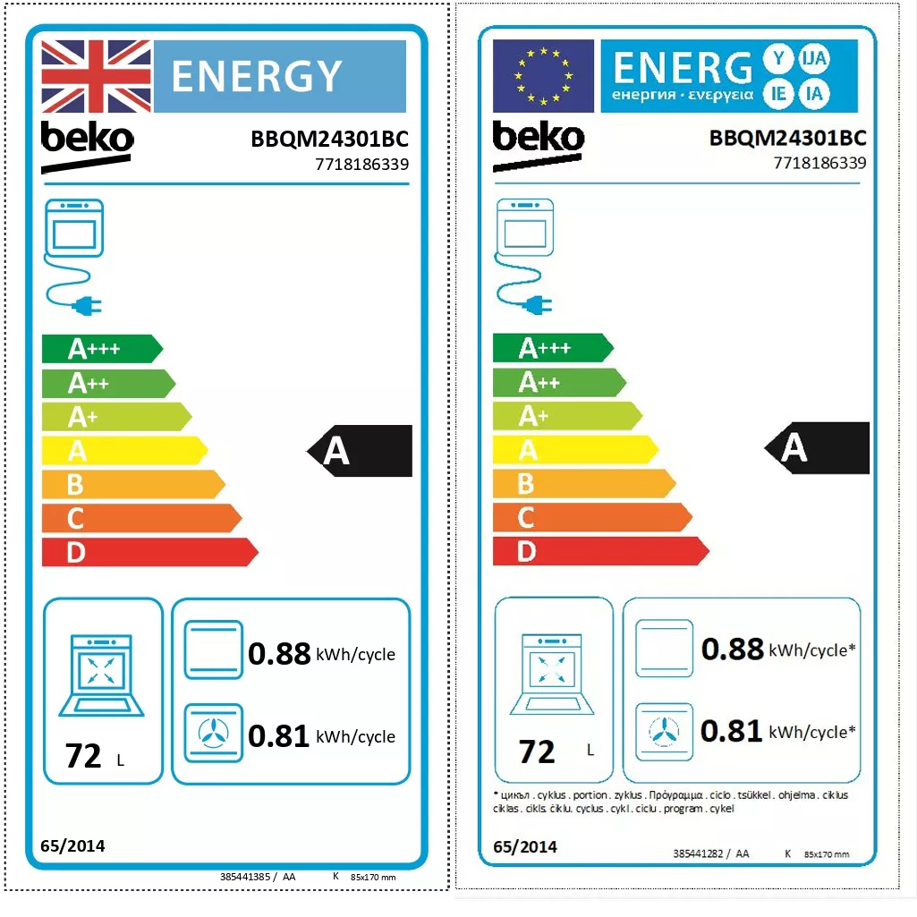 Beko BBQM24301BC Built-in Single Multifunction Oven - Black 10 Beko BBQM24301BC Built-in Single Multifunction Oven - Black - Image 8
