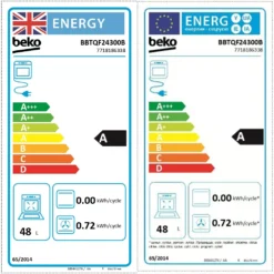 Beko BBTQF24300B Built-under Double Oven - Black -Prime Kitchen beko bbtqf24300b built under double oven black8690842474255 EUP EN