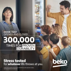 Beko BCFDV3973 70:30 Integrated Frost Free Fridge Freezer - White -Prime Kitchen beko bcfdv3973 70 30 integrated frost free fridge freezer white8690842385919 37c bq