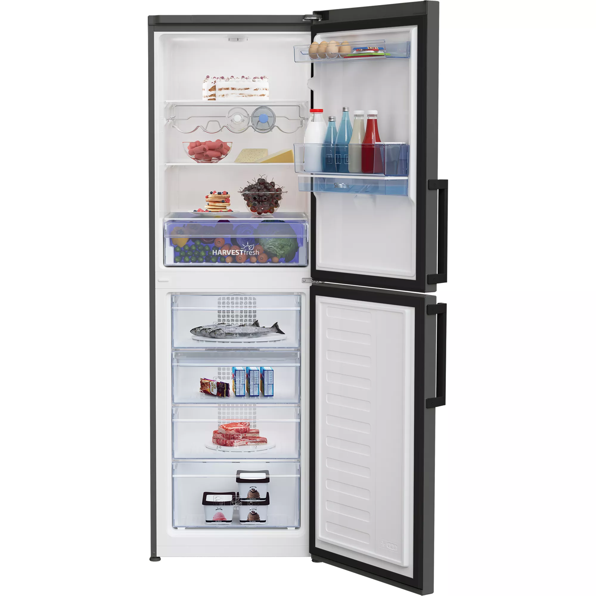 Beko CFP3691DVG 50:50 Freestanding Frost Free Fridge Freezer - Graphite 9 Beko CFP3691DVG 50:50 Freestanding Frost Free Fridge Freezer - Graphite - Image 7