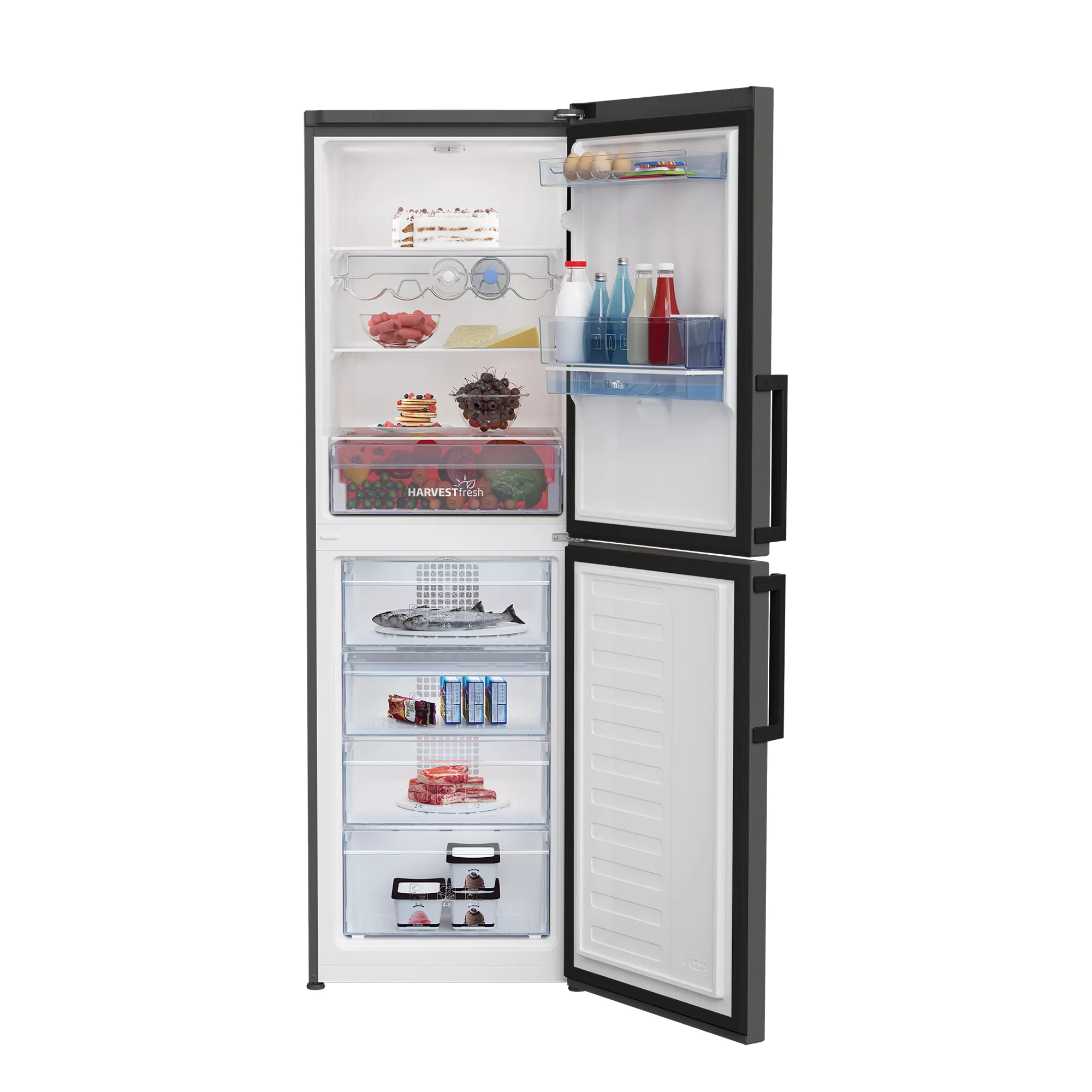 Beko CFP3691DVG 50:50 Freestanding Frost Free Fridge Freezer - Graphite 7 Beko CFP3691DVG 50:50 Freestanding Frost Free Fridge Freezer - Graphite - Image 5