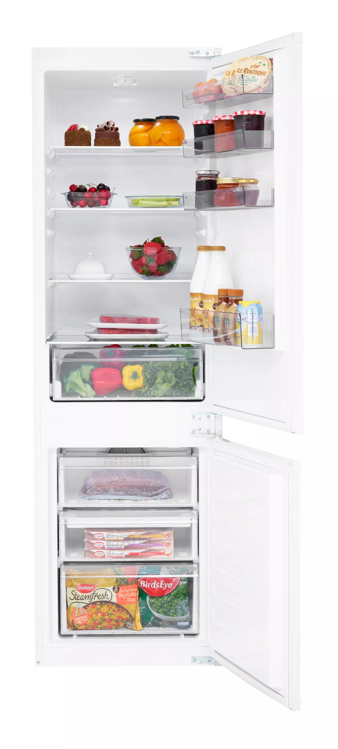 Beko ICQFD373 70:30 Integrated Frost Free Fridge Freezer - White 3 Beko ICQFD373 70:30 Integrated Frost Free Fridge Freezer - White