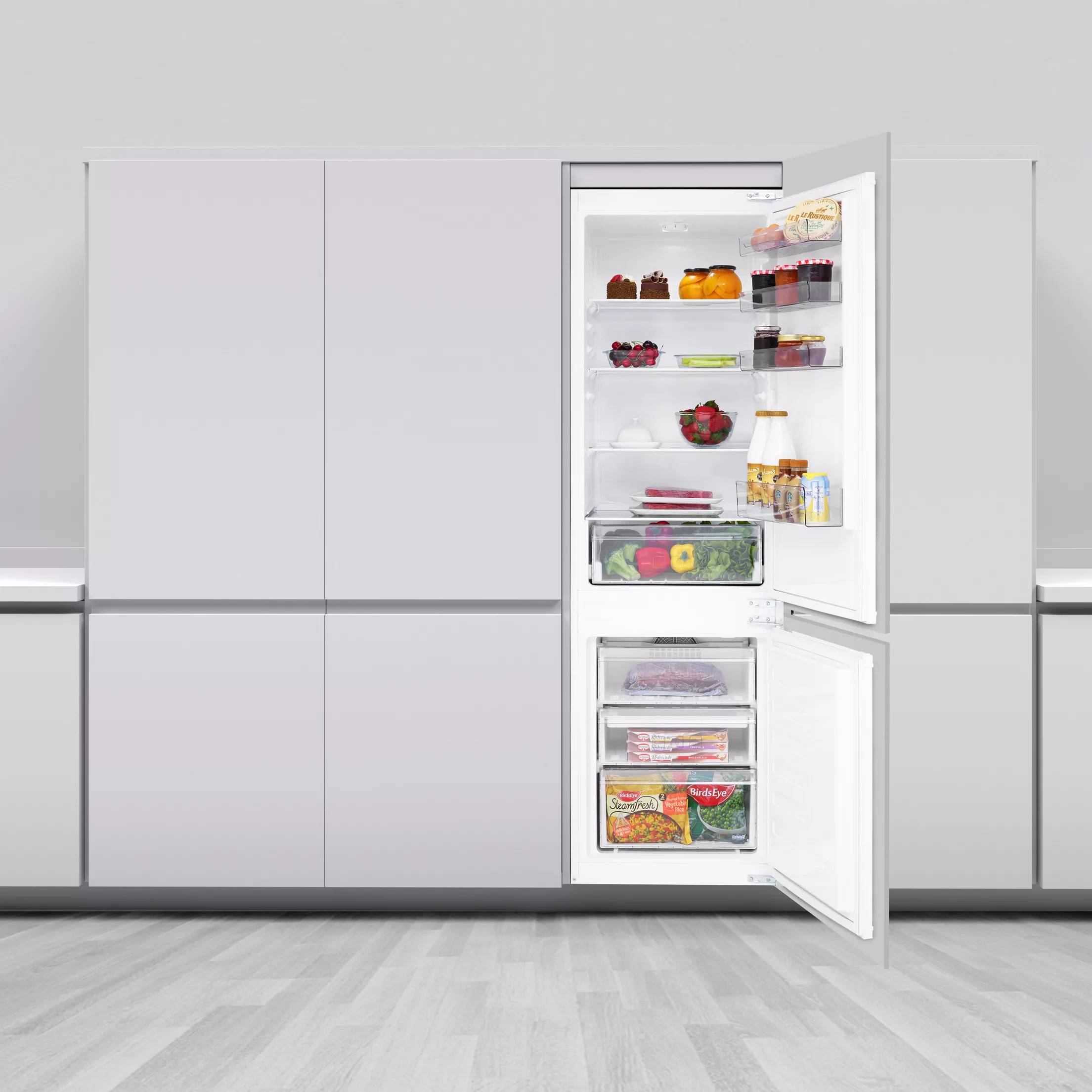 Beko ICQFD373 70:30 Integrated Frost Free Fridge Freezer - White 7 Beko ICQFD373 70:30 Integrated Frost Free Fridge Freezer - White - Image 5