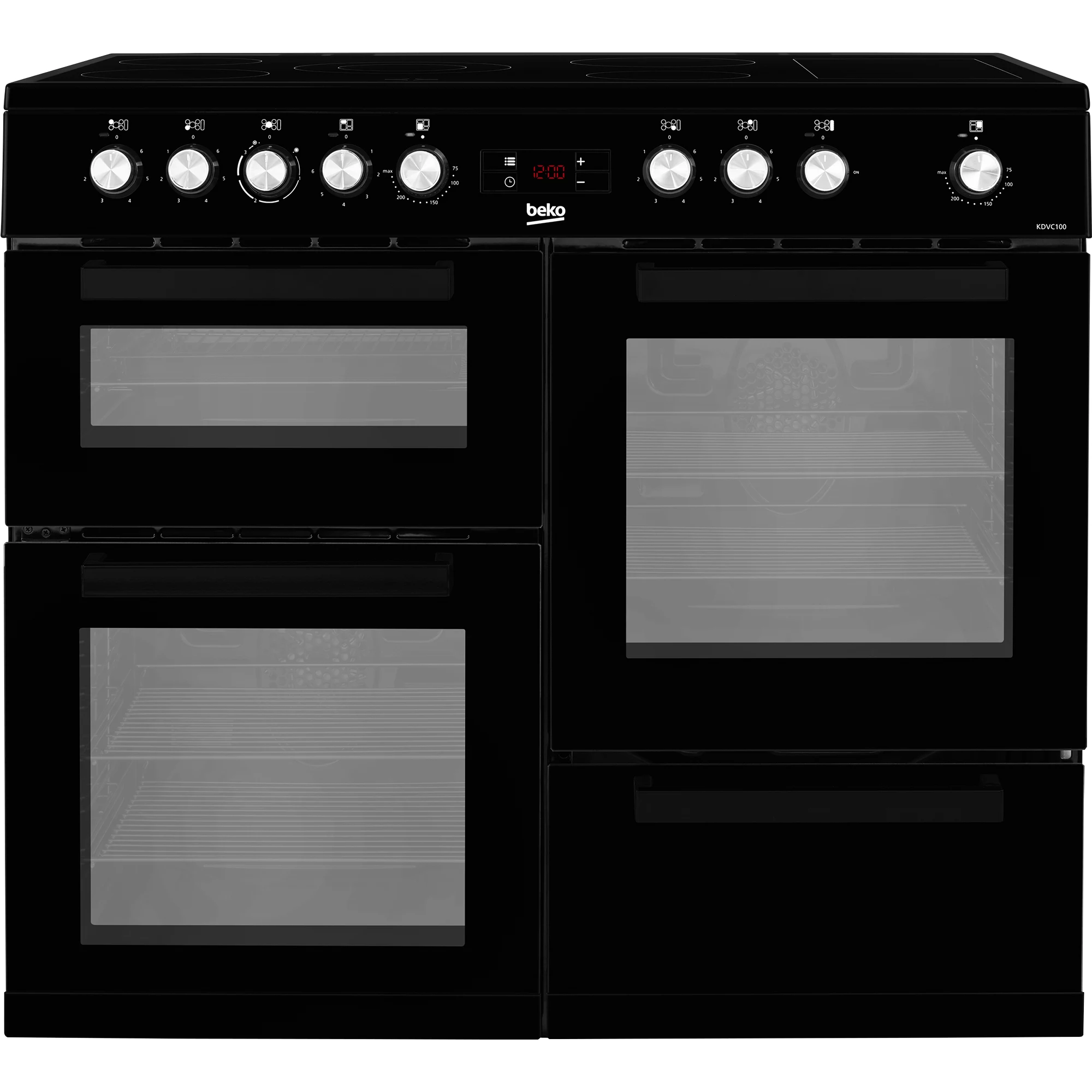Beko KDVC100K Freestanding Electric Cooker With Ceramic Hob 4 Beko KDVC100K Freestanding Electric Cooker With Ceramic Hob - Image 2