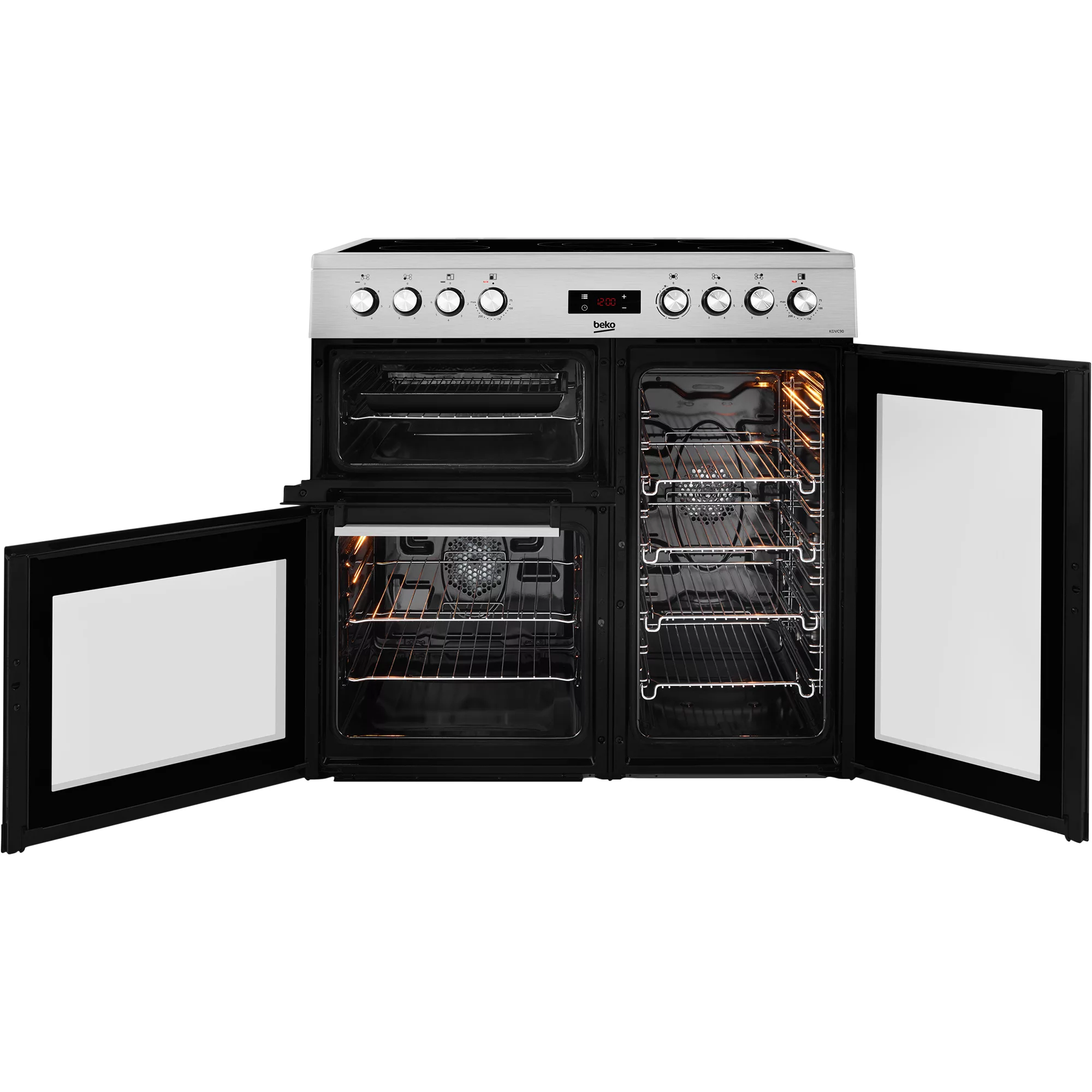 Beko KDVC90X Freestanding Electric Cooker With Ceramic Hob 4 Beko KDVC90X Freestanding Electric Cooker With Ceramic Hob - Image 2