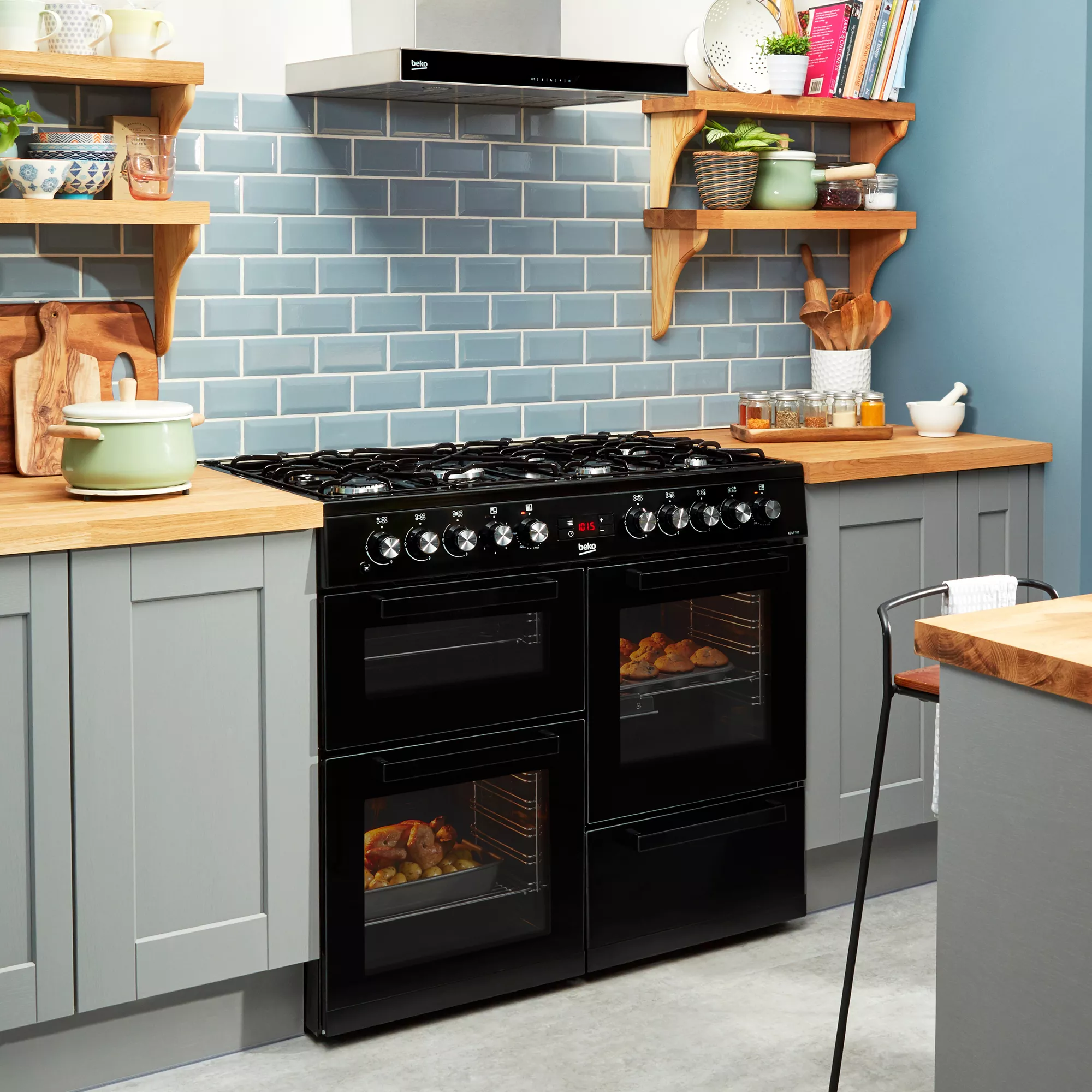 Beko KDVF100K Freestanding Electric Cooker With Gas Hob 10 Beko KDVF100K Freestanding Electric Cooker With Gas Hob - Image 8