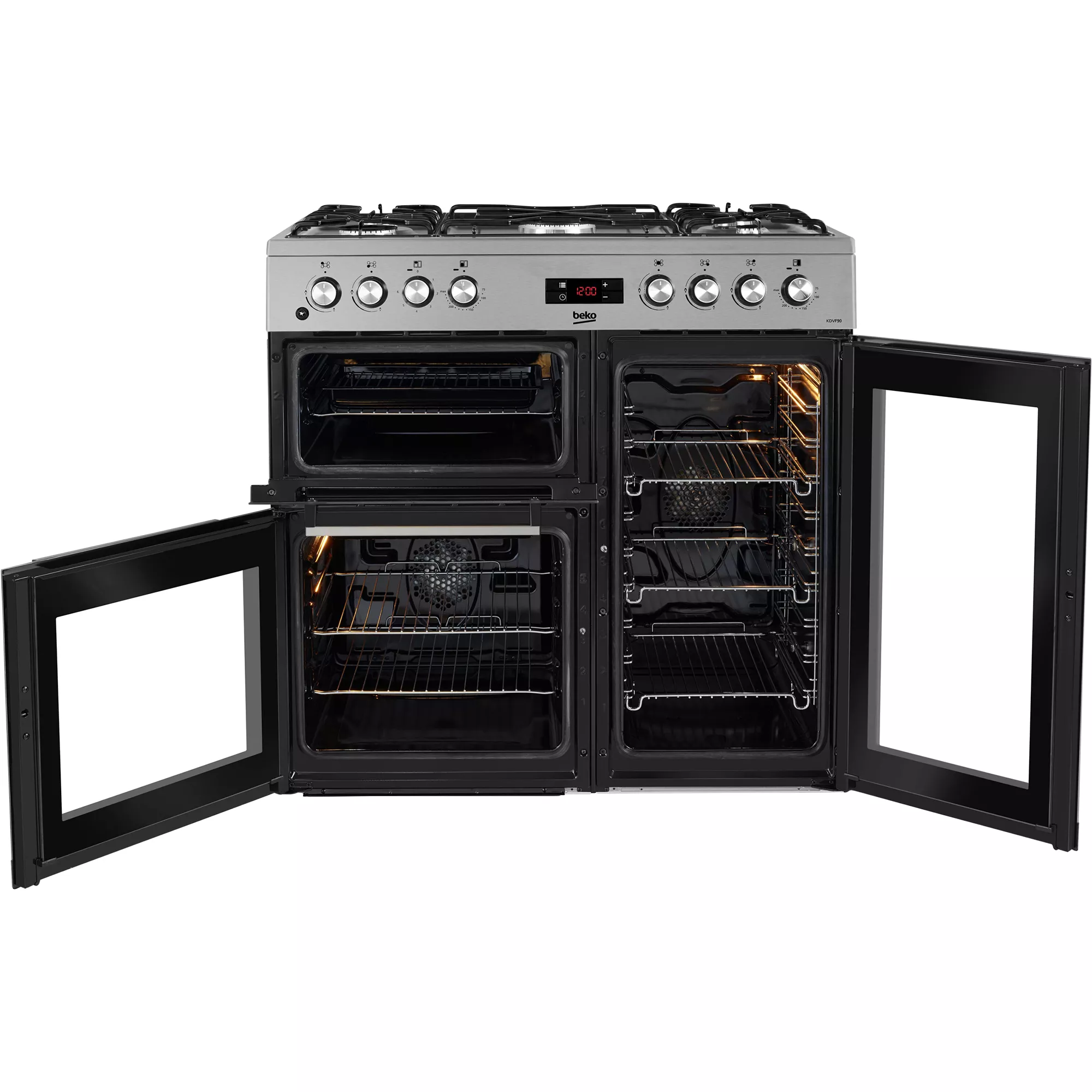 Beko KDVF90X Freestanding Electric Cooker With Gas Hob 4 Beko KDVF90X Freestanding Electric Cooker With Gas Hob - Image 2