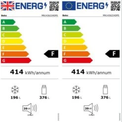 Beko MN1436224DPS American Style Freestanding Frost Free Fridge Freezer - Stainless Steel Effect -Prime Kitchen beko mn1436224dps american style freestanding frost free fridge freezer stainless steel effect8690842377396 EUP EN