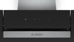 Bosch DWK67EM60B Black Glass & Stainless Steel Angled Cooker Hood, (W)60cm -Prime Kitchen bosch dwk67em60b black glass stainless steel angled cooker hood w 60cm4242005199723 36c bq