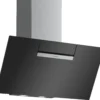 Bosch DWK87EM60B Black Glass & Stainless Steel Angled Cooker Hood, (W)80cm -Prime Kitchen bosch dwk87em60b black glass stainless steel angled cooker hood w 80cm4242005199730 03c bq