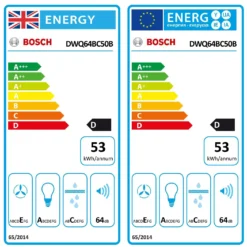 Bosch DWQ64BC50B Stainless Steel Slim Pyramid Cooker Hood, (W)60cm -Prime Kitchen bosch dwq64bc50b stainless steel slim pyramid cooker hood w 60cm4242005051199 EUP EN