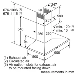Bosch DWQ94BC50B Stainless Steel Slim Pyramid Cooker Hood, (W)90cm -Prime Kitchen bosch dwq94bc50b stainless steel slim pyramid cooker hood w 90cm4242005051236 01t bq