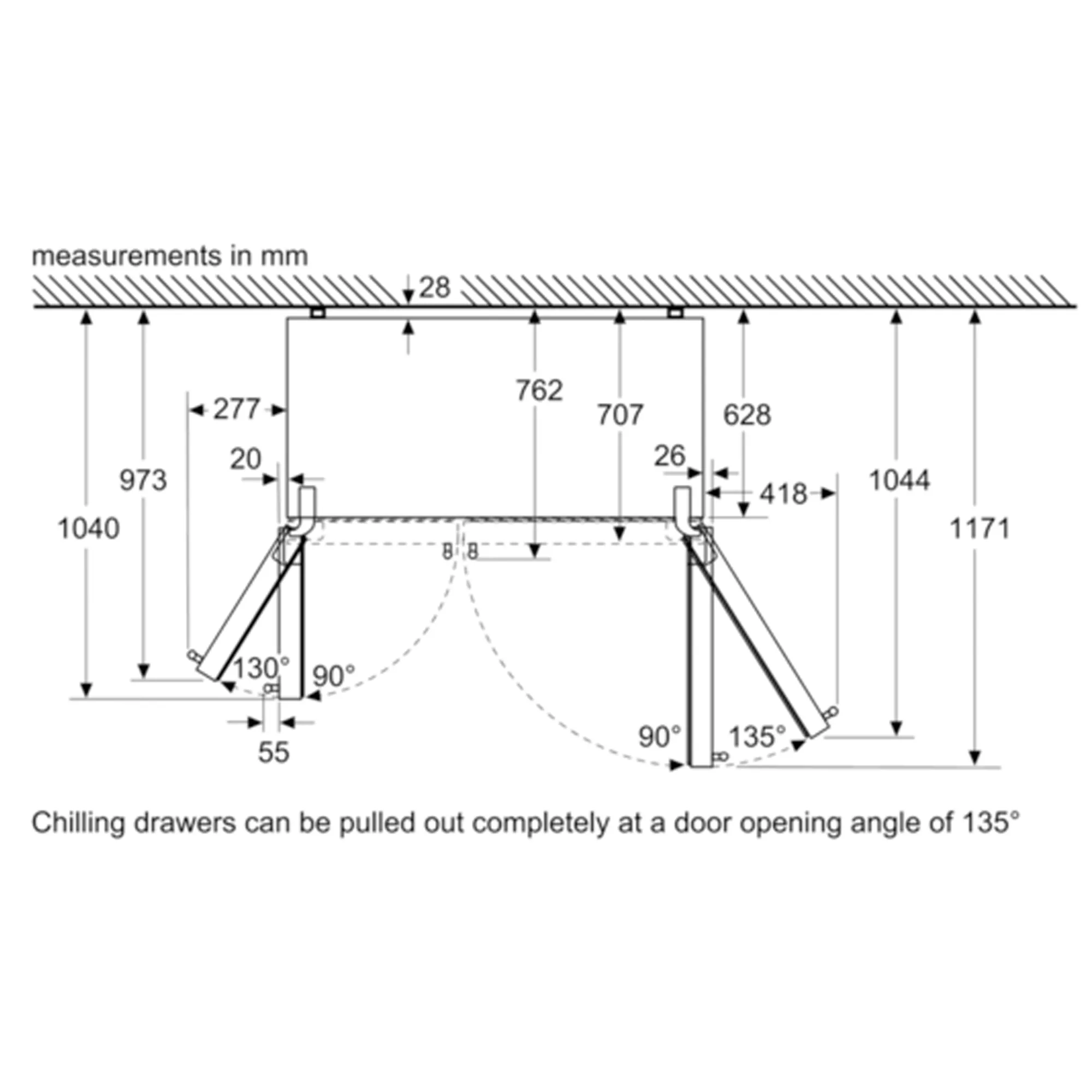 Bosch KAN93VIFPG American Style Freestanding Automatic Defrost Fridge Freezer - Stainless Steel Effect 12 Bosch KAN93VIFPG American Style Freestanding Automatic Defrost Fridge Freezer - Stainless Steel Effect - Image 10