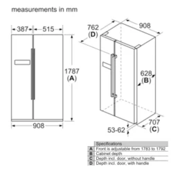 Bosch KAN93VIFPG American Style Freestanding Automatic Defrost Fridge Freezer - Stainless Steel Effect 20 Bosch KAN93VIFPG American Style Freestanding Automatic Defrost Fridge Freezer - Stainless Steel Effect -Prime Kitchen bosch kan93vifpg american style freestanding automatic defrost fridge freezer stainless steel effect4242005185306 06c bq