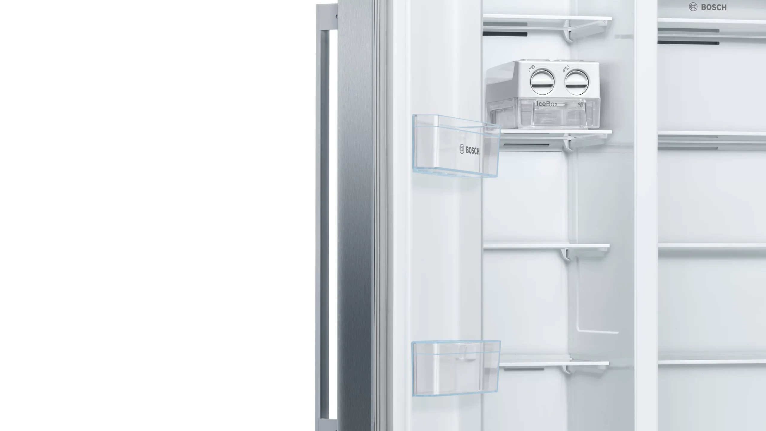 Bosch KAN93VIFPG American Style Freestanding Automatic Defrost Fridge Freezer - Stainless Steel Effect 7 Bosch KAN93VIFPG American Style Freestanding Automatic Defrost Fridge Freezer - Stainless Steel Effect - Image 5