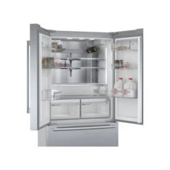 Bosch KFF96PIEP 50:50 American Style Freestanding Automatic Defrost Fridge Freezer - Silver -Prime Kitchen bosch kff96piep 50 50 american style freestanding automatic defrost fridge freezer silver4242005265039 02c bq