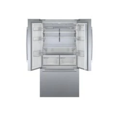 Bosch KFF96PIEP 50:50 American Style Freestanding Automatic Defrost Fridge Freezer - Silver -Prime Kitchen bosch kff96piep 50 50 american style freestanding automatic defrost fridge freezer silver4242005265039 05c bq