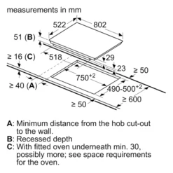 Bosch PIV851FB1E (W)80.2cm Induction Hob - Black -Prime Kitchen bosch piv851fb1e w 80 2cm induction hob black4242002870427 03t bq