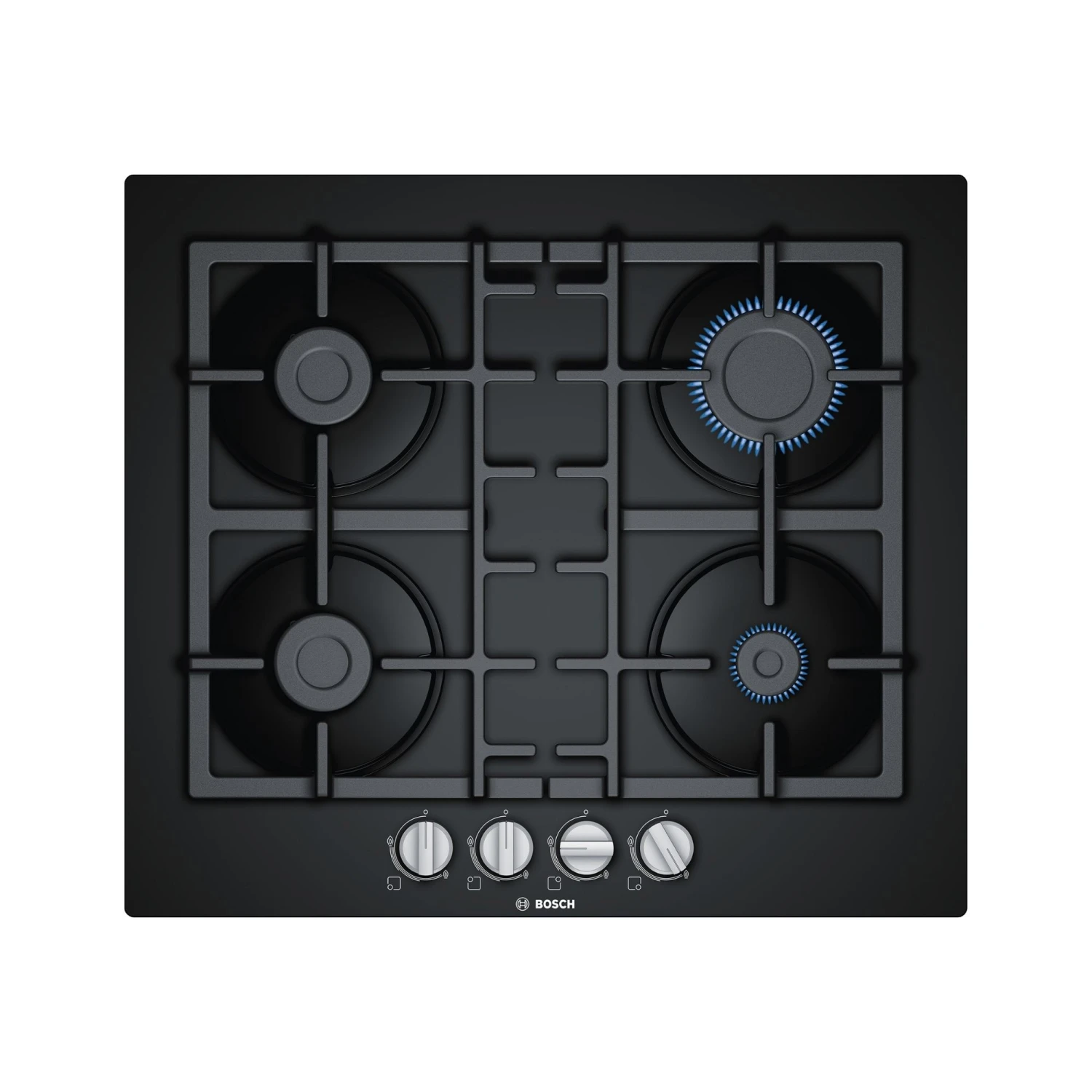 Bosch PNP6B6B90 59cm Gas Hob - Black Glass 3 Bosch PNP6B6B90 59cm Gas Hob - Black Glass