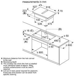 Bosch PXX875D67E 81.6cm Induction Hob - Black 16 Bosch PXX875D67E 81.6cm Induction Hob - Black -Prime Kitchen bosch pxx875d67e 81 6cm induction hob black4242005192540 04t bq