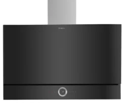 Bosch Serie 8 DWF97RV60B Black Stainless Steel Chimney Cooker Hood, (W)89cm