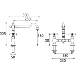 Bristan Colonial Chrome Effect Kitchen Mixer Tap -Prime Kitchen bristan colonial chrome effect kitchen mixer tap5014868704470 01t bq