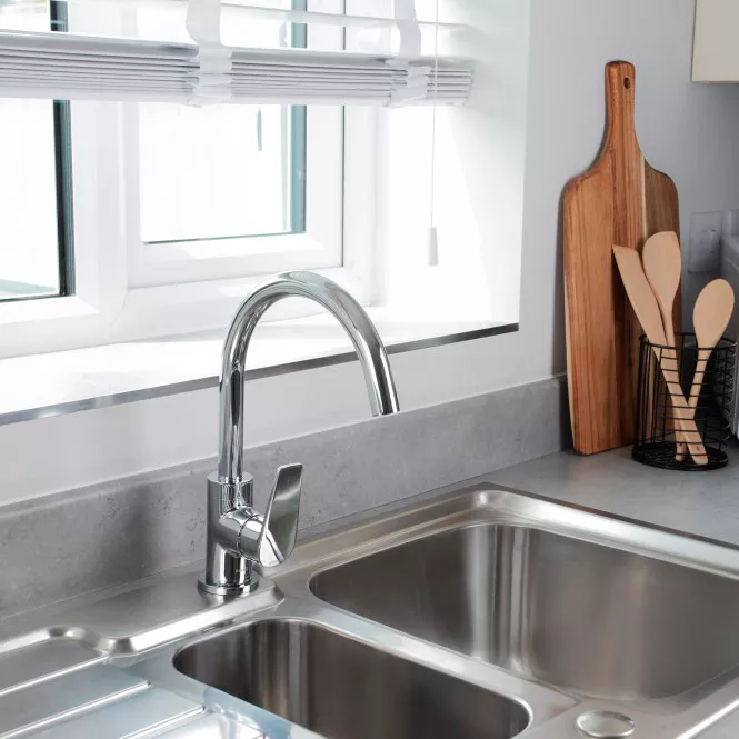 Bristan Lyra Chrome Effect Kitchen Mixer Tap 4 Bristan Lyra Chrome Effect Kitchen Mixer Tap - Image 2