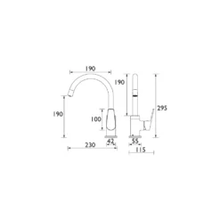 Bristan Lyra Chrome Effect Kitchen Mixer Tap 13 Bristan Lyra Chrome Effect Kitchen Mixer Tap -Prime Kitchen bristan lyra chrome effect kitchen mixer tap5014868073316 07c bq