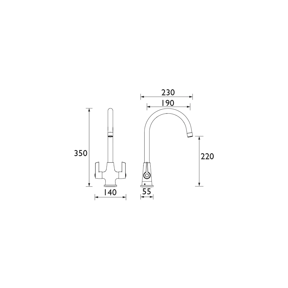 Bristan Solaris Chrome Effect Kitchen Mixer Tap 9 Bristan Solaris Chrome Effect Kitchen Mixer Tap - Image 7