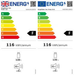 BUFRUK Integrated Fridge - Gloss White -Prime Kitchen bufruk integrated fridge gloss white5059340169552 EUP EN