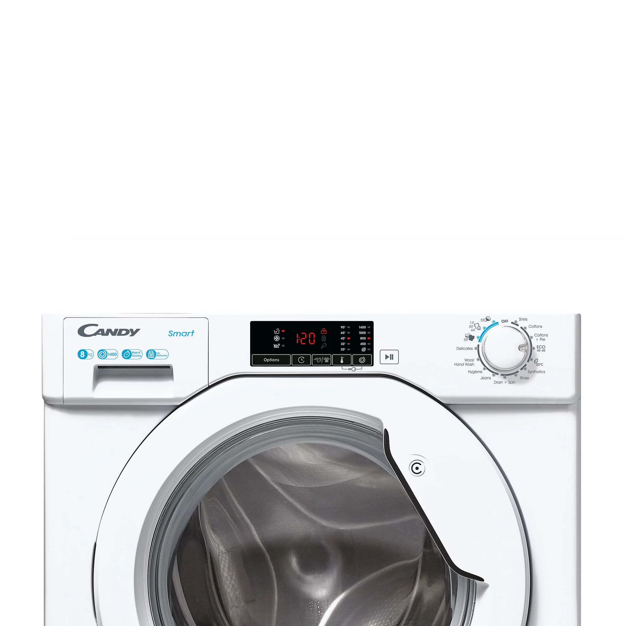 Candy CBW 48D1W4-80 8kg Built-in 1400rpm Washing Machine - White 5 Candy CBW 48D1W4-80 8kg Built-in 1400rpm Washing Machine - White - Image 3