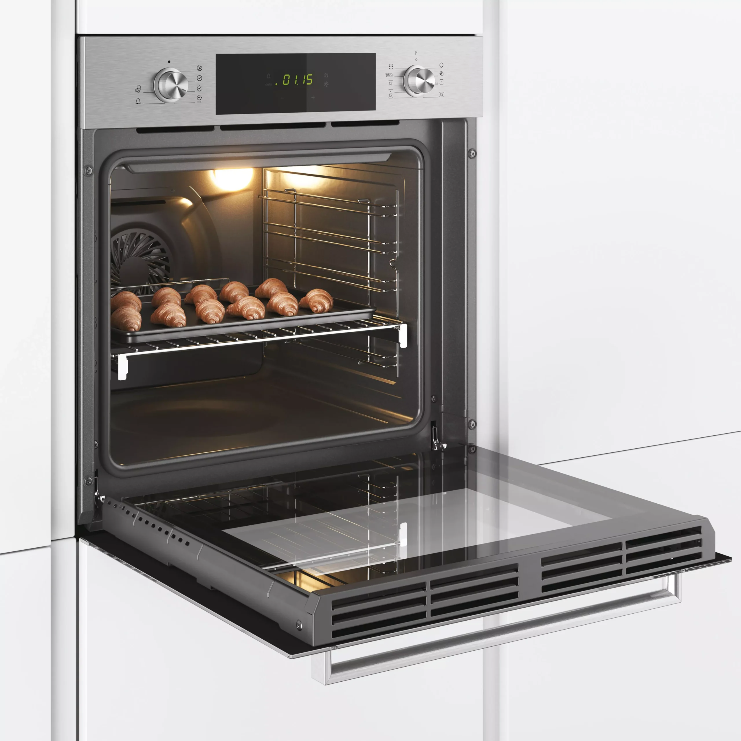 Candy New Timeless FCTK626XL / 33702927 Built-in Single Multifunction Oven - Stainless Steel Effect 7 Candy New Timeless FCTK626XL / 33702927 Built-in Single Multifunction Oven - Stainless Steel Effect - Image 5