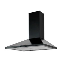 CHB60 Steel Chimney Cooker Hood (W)60cm - Black