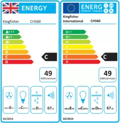 CHS60 Stainless Steel Chimney Cooker Hood (W)60cm - Inox -Prime Kitchen chs60 stainless steel chimney cooker hood w 60cm inox3663602842446 EUP EN