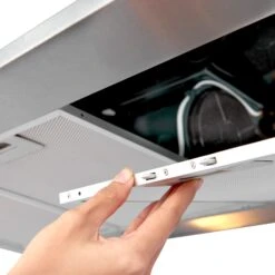 CHS90 Inox Stainless Steel Chimney Cooker Hood, (W)90cm -Prime Kitchen chs90 inox stainless steel chimney cooker hood w 90cm3663602842484 06bq