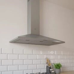 CHS90 Inox Stainless Steel Chimney Cooker Hood, (W)90cm -Prime Kitchen chs90 inox stainless steel chimney cooker hood w 90cm3663602842484 10bq