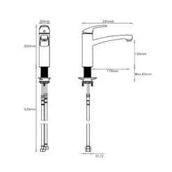 Cooke & Lewis Akaka Chrome Effect Kitchen Top Lever Tap -Prime Kitchen cooke lewis akaka chrome effect kitchen top lever tap3663602930167 06bq