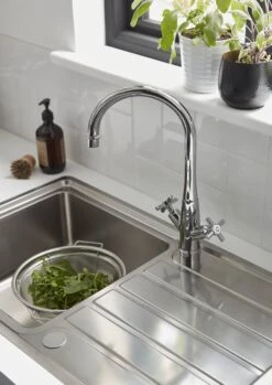 Cooke & Lewis Apollonia Brushed Silver Stainless Steel 1 Bowl Sink & Drainer 500mm X 864mm 16 Cooke & Lewis Apollonia Brushed Silver Stainless Steel 1 Bowl Sink & Drainer 500mm X 864mm -Prime Kitchen cooke lewis apollonia brushed silver stainless steel 1 bowl sink drainer 500mm x 864mm5059340118437 06i