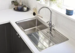Cooke & Lewis Apollonia Grey Stainless Steel 1 Bowl Sink & Drainer 500mm X 860mm 18 Cooke & Lewis Apollonia Grey Stainless Steel 1 Bowl Sink & Drainer 500mm X 860mm -Prime Kitchen cooke lewis apollonia grey stainless steel 1 bowl sink drainer 500mm x 860mm3663602481867 22i